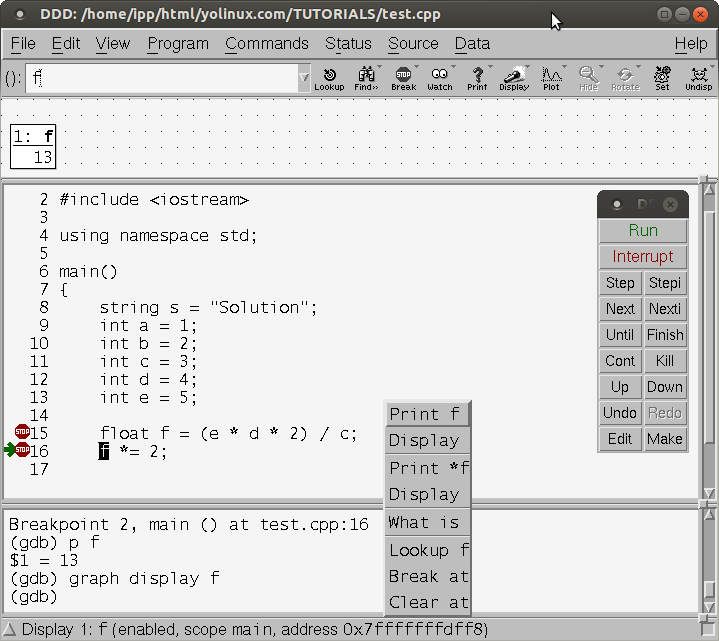 DDD - Data Display Debugger - GNU Project - Free Software