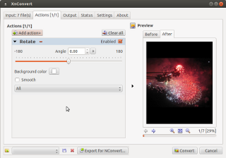 XnConvert: image rotation