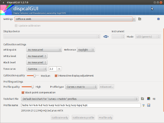 dispcalGUI: monitor and graphics card calibration software
