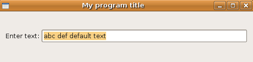 pyGTK text entry example